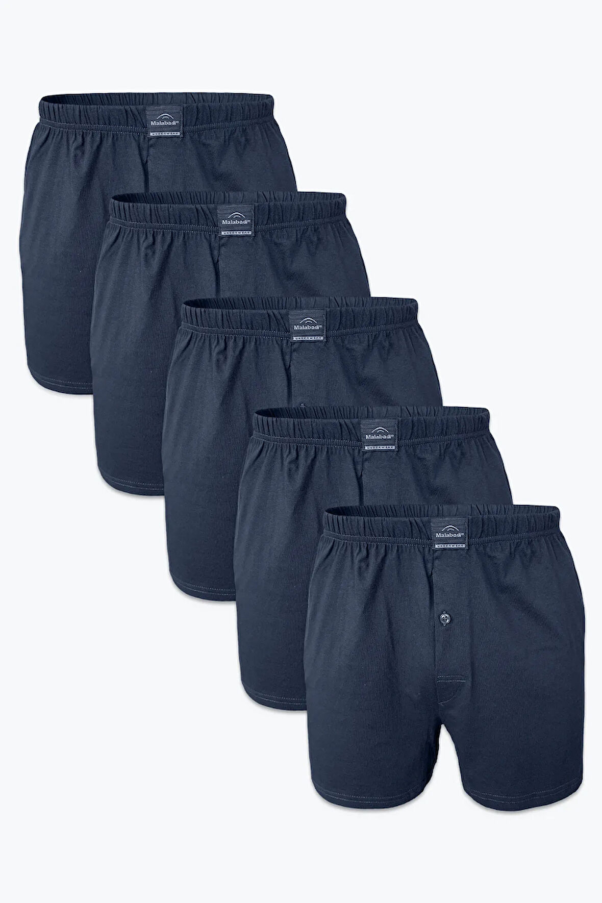 Erkek Füme 5 Li Geniş Kalıp %100 Pamuk Boxer M240