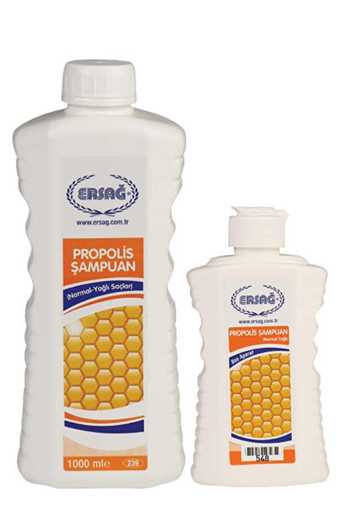 Ersağ Propolisli Şampuan (Normal-Yağlı Saçlar İçin) 1000 Ml. + Boş Aparat