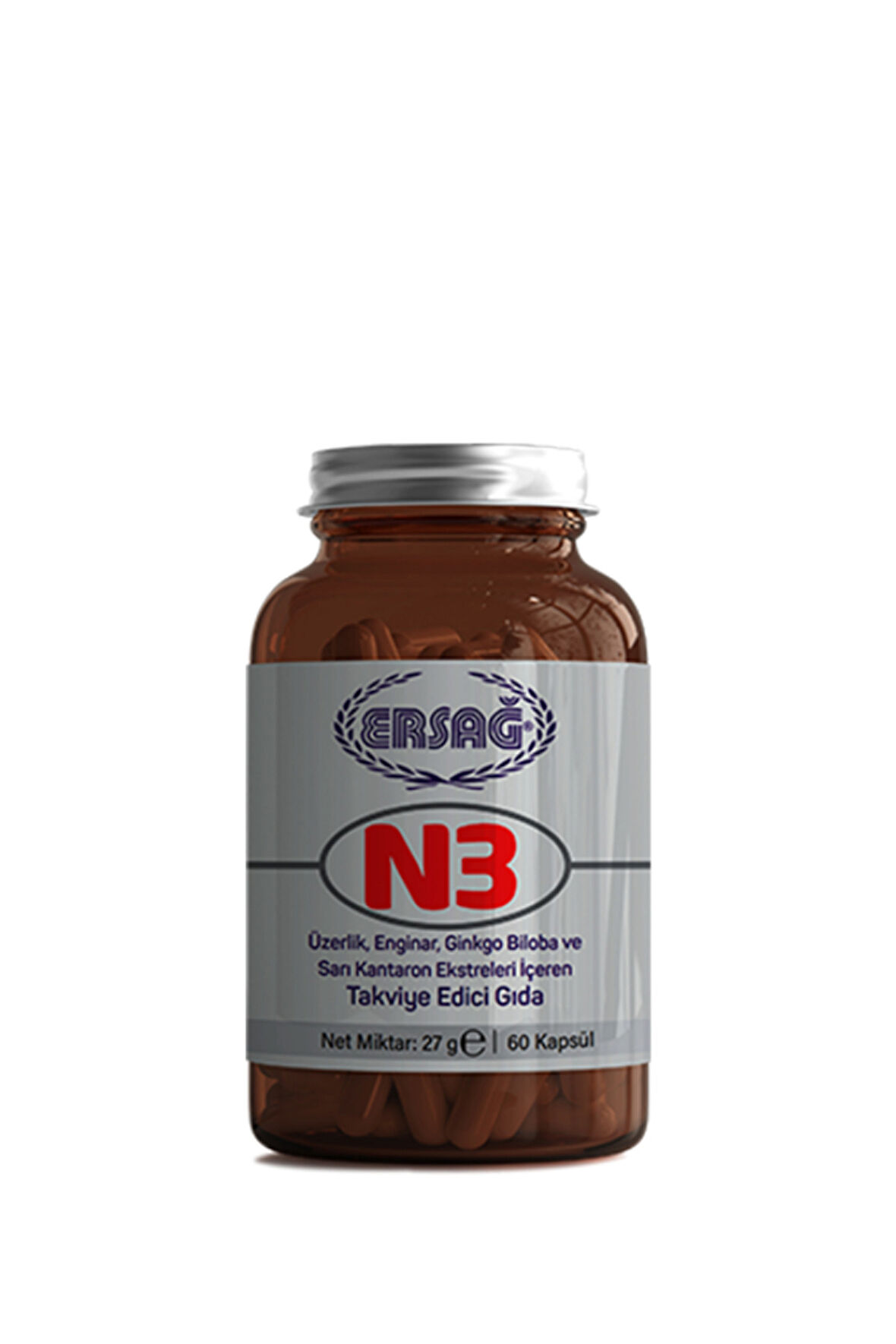 Ersağ N3 Kapsül Takviye Edici Gıda 27 G (60 Kapsül)