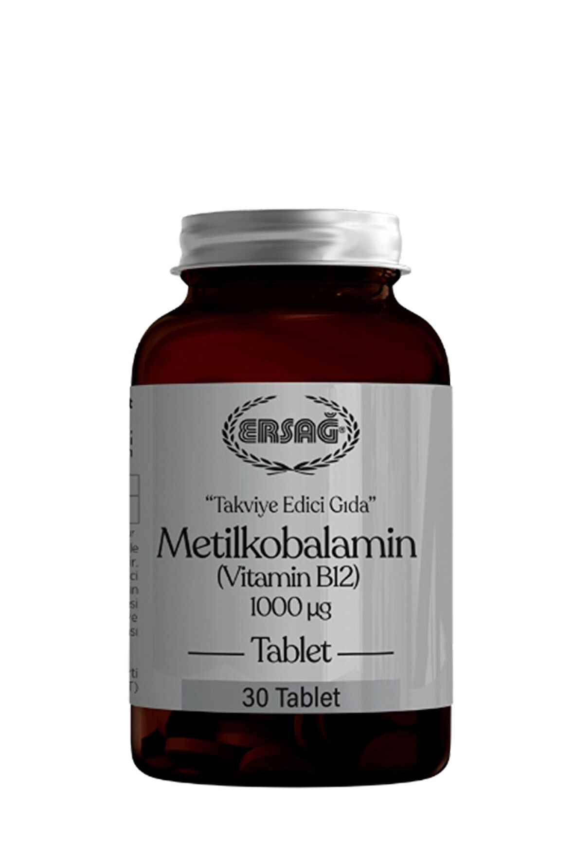 Ersağ Metilkobalamin (Vitamin B12 Tablet) Gıda Takviyesi (30 Tablet)