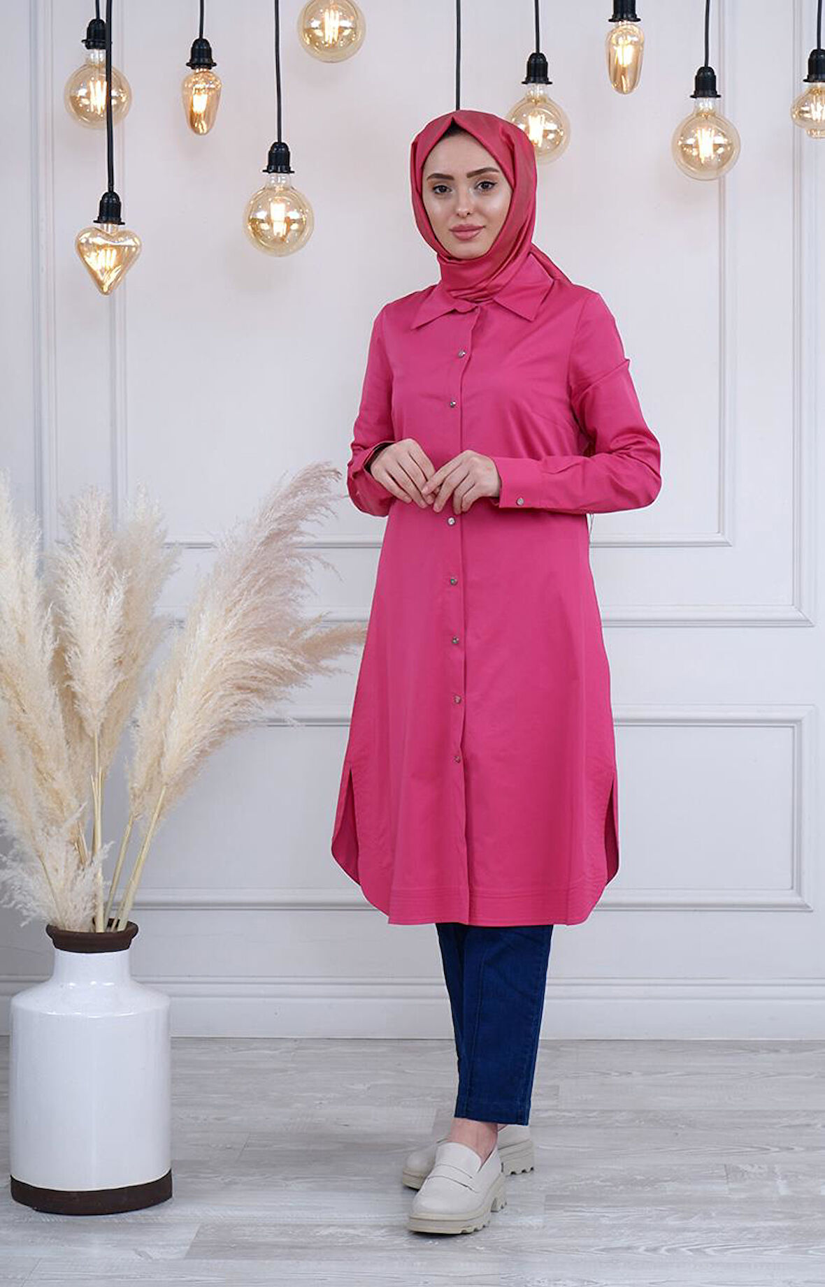 MissWhence Gömlek 27304 Fuşya