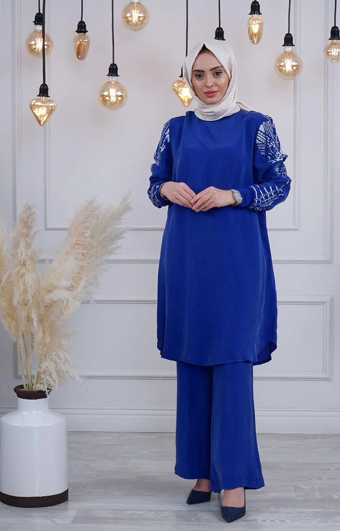 MissWhence Tunik 33010 Saks Mavi