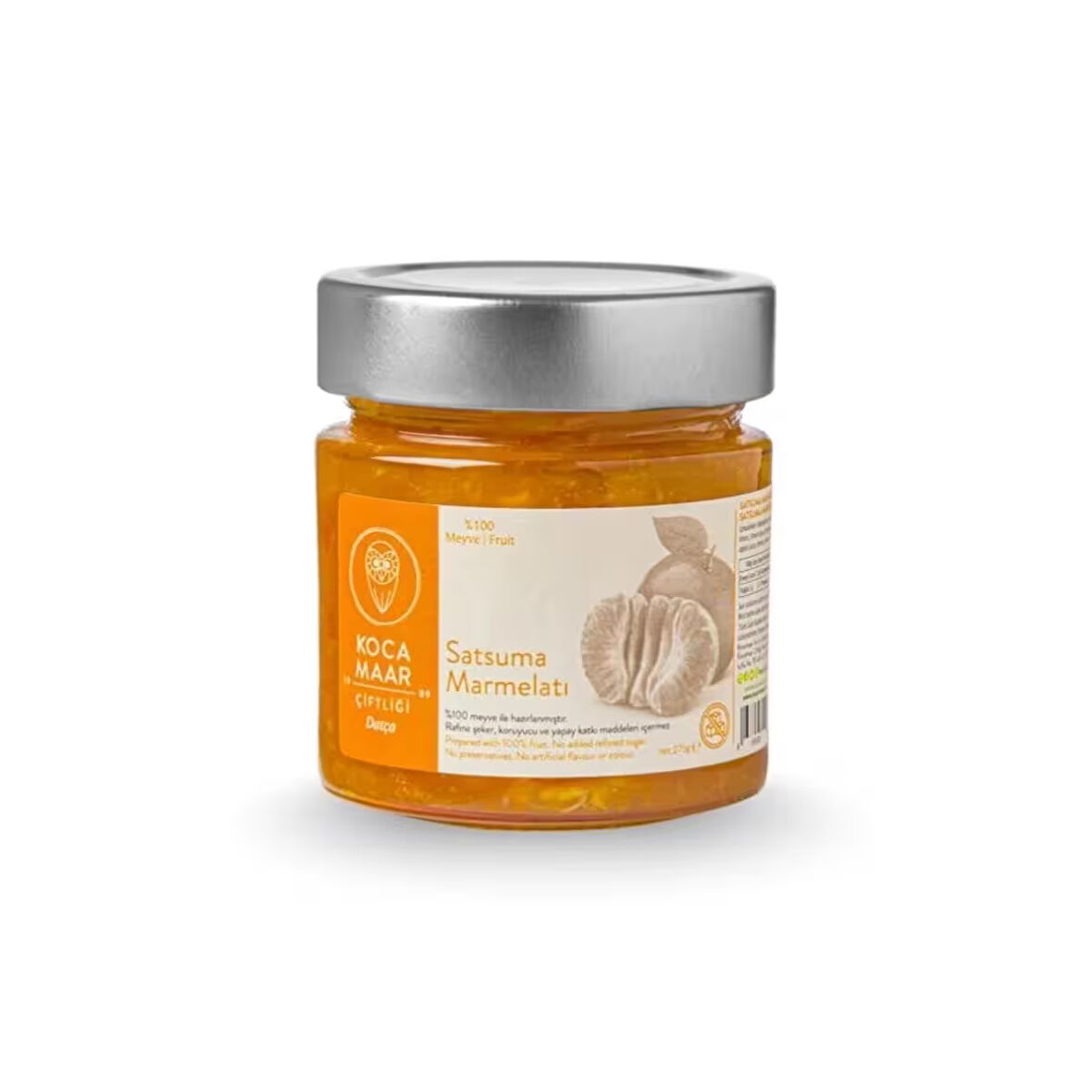 Kocamaar Çiftliği Satsuma Marmelatı (Rafine Şeker İlavesiz) 275 gr