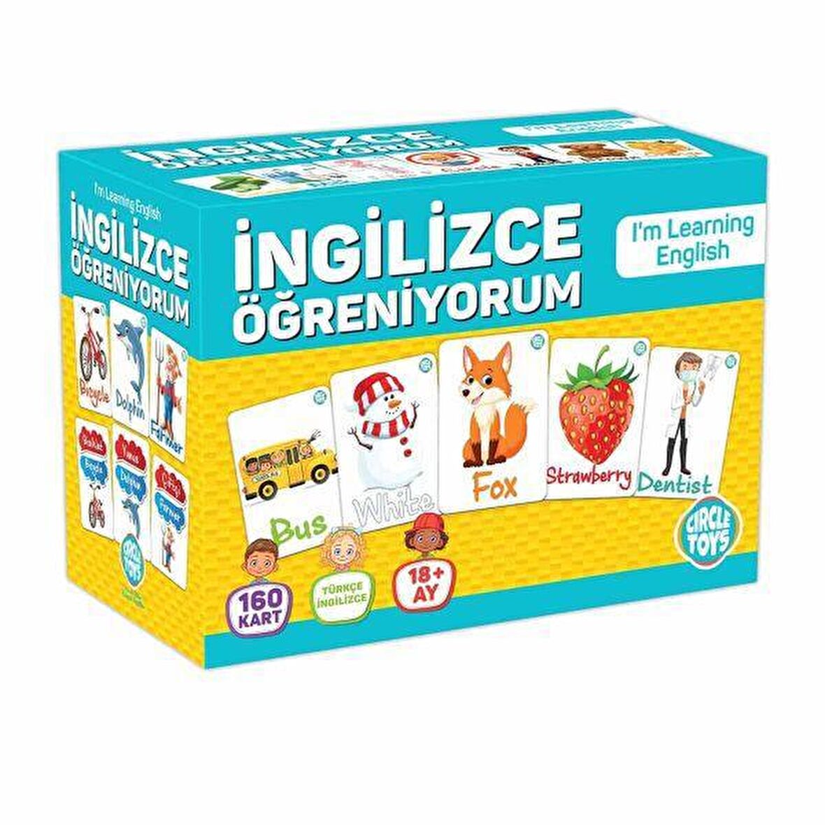 Circle Toys İngilizce Öğreniyorum Eğitici Kartlar