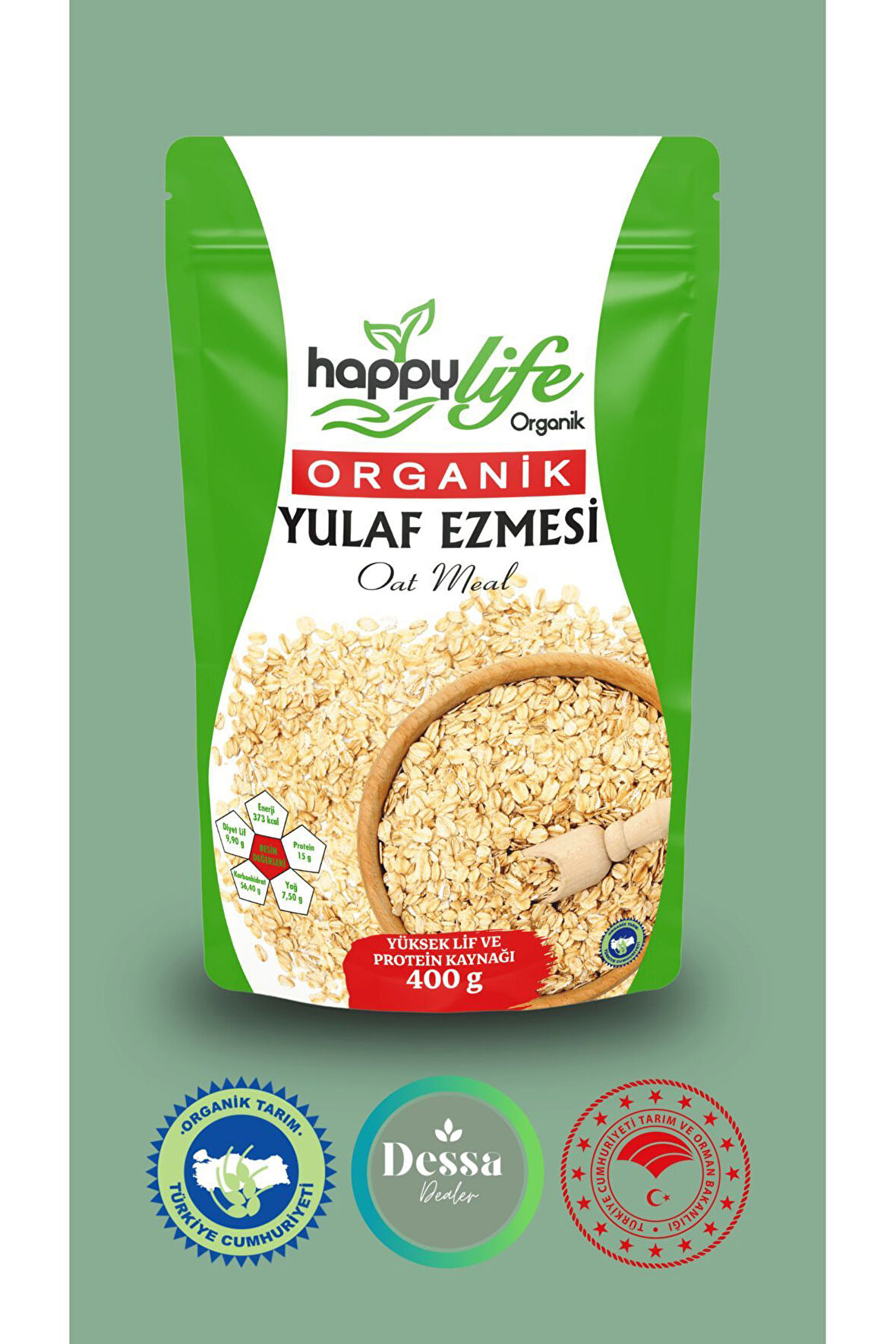 Happylife Organik Yulaf Ezmesi 400gr