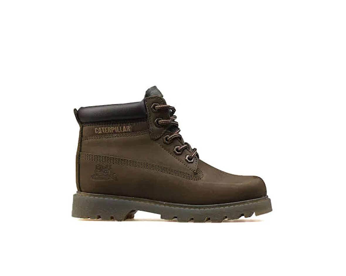 Cat Çocuk Botu 015F101069-Green-Nubuk Kahverengi Colorado Translucent Zip