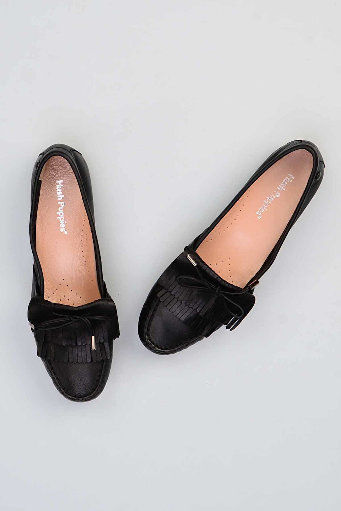 Black Hakiki Deri Kadın Loafer Ayakkabı F0897172603