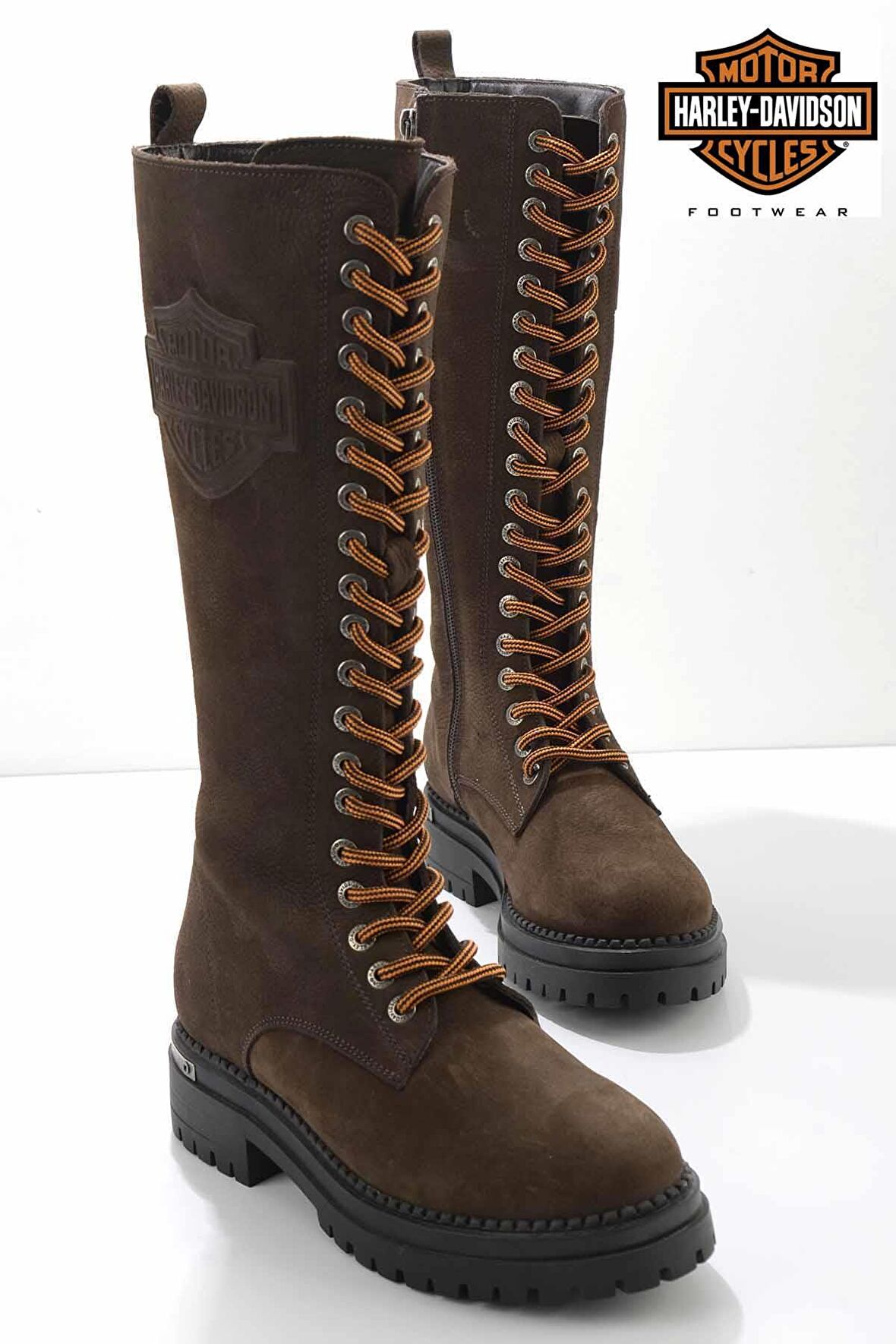 Dark Brown Nubuk Hakiki Deri Kadın Bot & Bootie HD0777002801