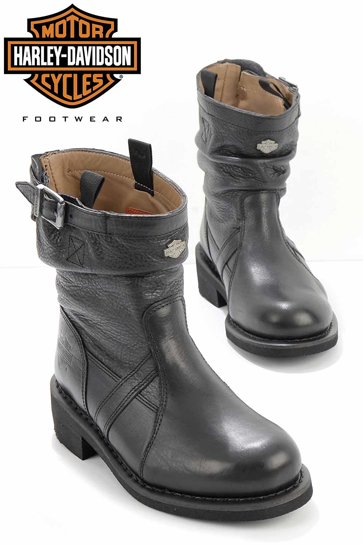 Black Hakiki Deri Kadın Bot & Bootie HD0777063403