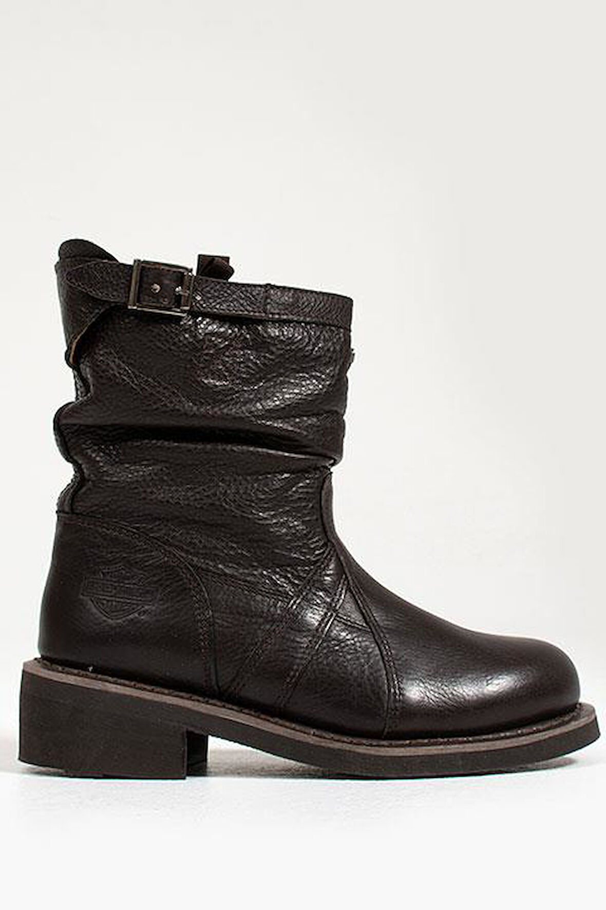 Dark Brown Hakiki Deri Kadın Bot & Bootie HD0777063403