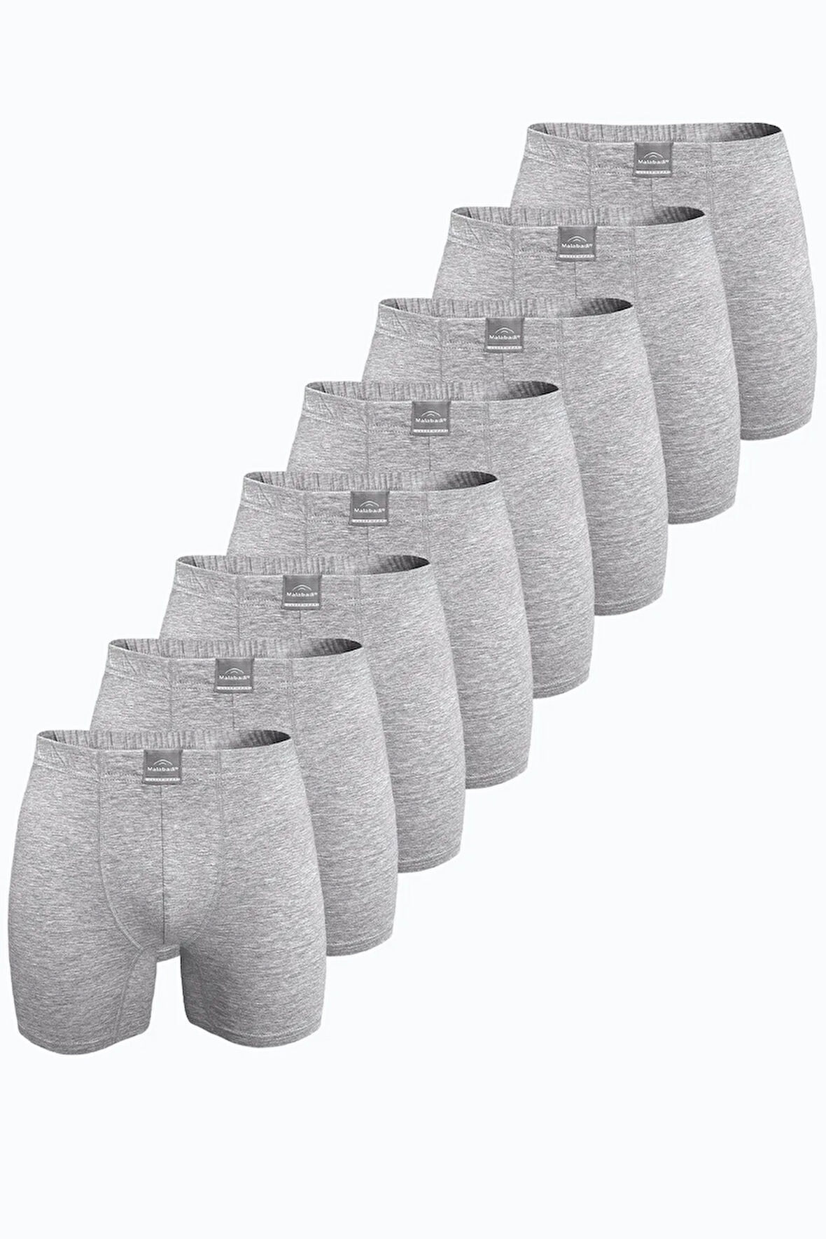 Erkek Düz Karışık Renk 8 li Premium Collection Modal Uzun Boxer 8M250