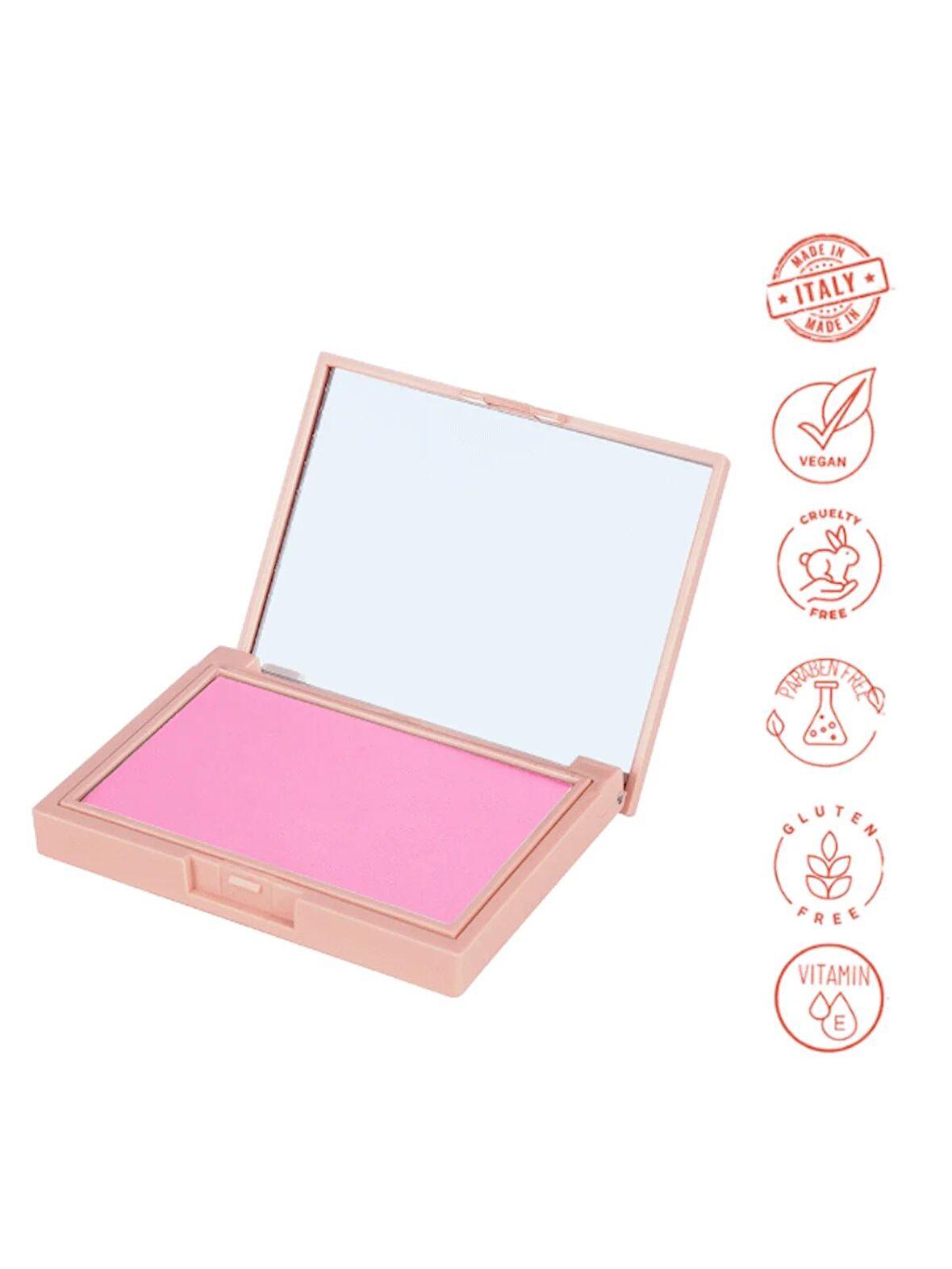 Dora Joy Mat Toz Allık 01 Wild Pink Powder Blush Vegan E Vitaminli