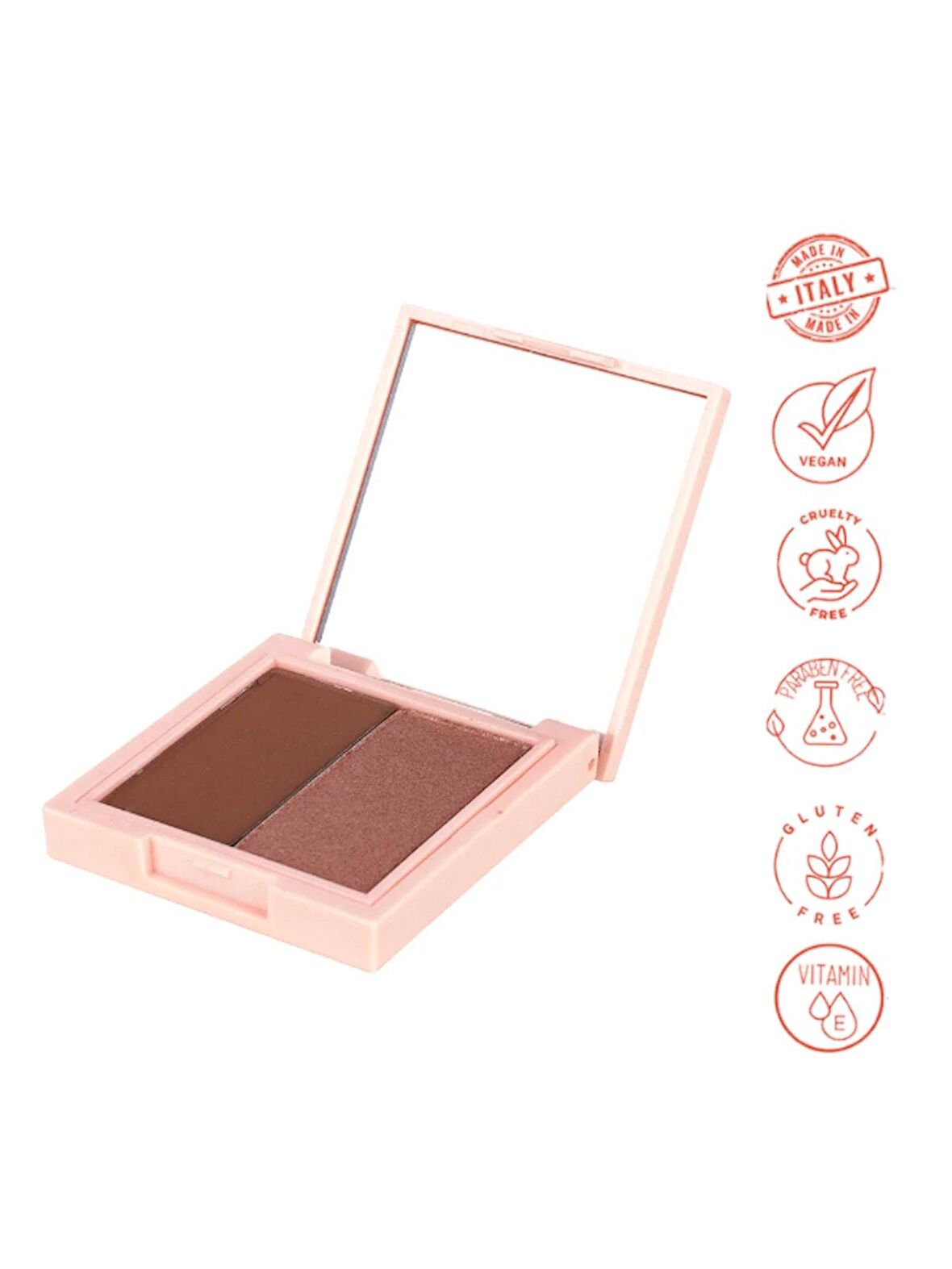 Dora Joy İkili Göz Farı 02 Precious Duo Eyeshadow Vegan E Vitaminli