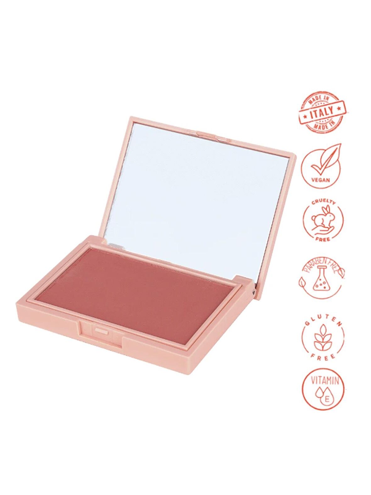 Dora Joy Mat Toz Allık 05 Dusty Rose Powder Blush Vegan E Vitaminli