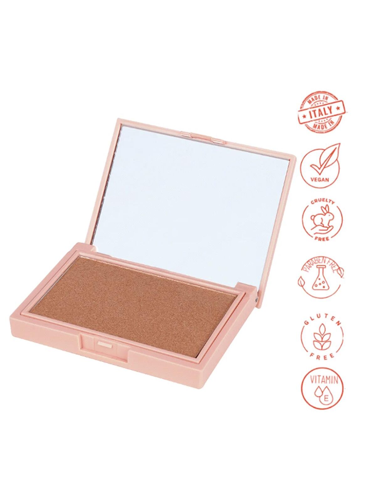 Dora Joy Toz Aydınlatıcı 02 Golden Hour Powder Highlighter Vegan E Vitaminli