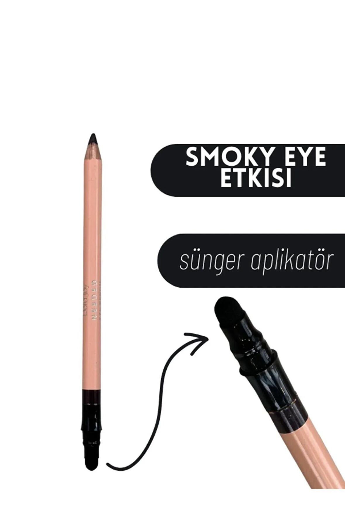 Dora Joy Smoky Göz Kalemi 05 Mürdüm 
Sünger Aplikatörlü