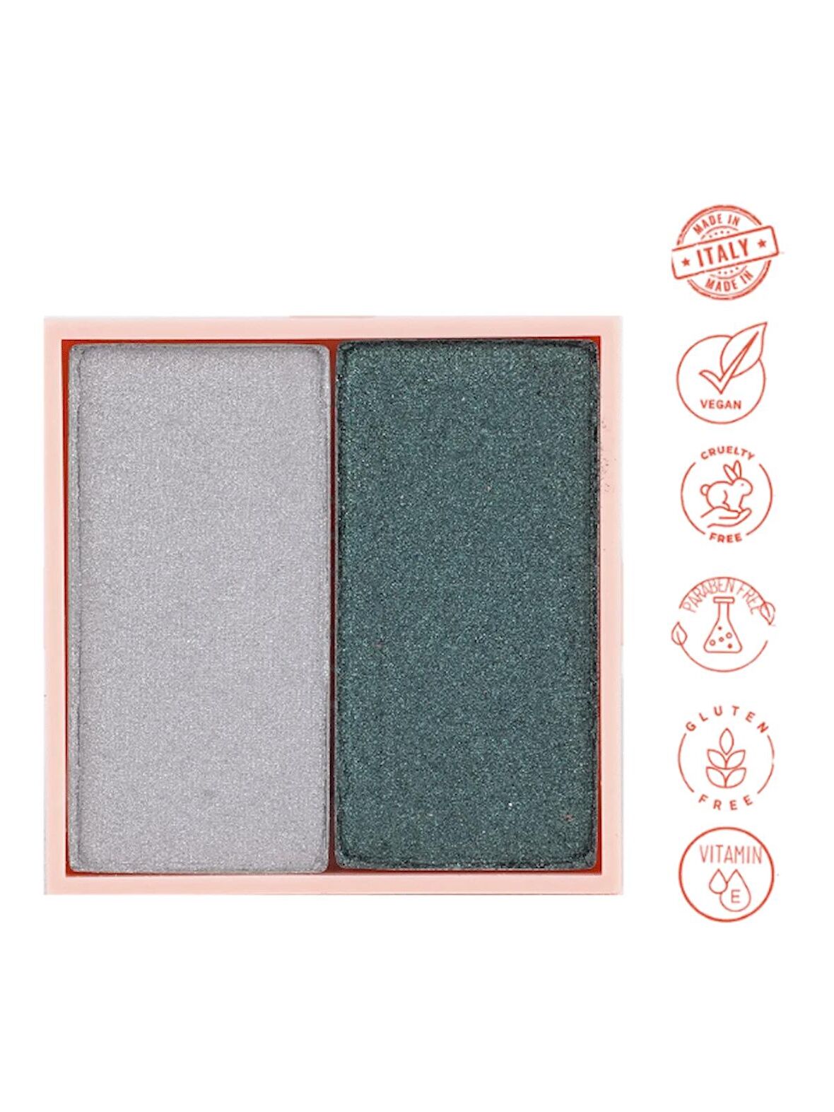 Dora Joy Yedek / Refill İkili Göz Farı 07 Noon Forest Duo Eyeshadow Vegan E Vitaminli