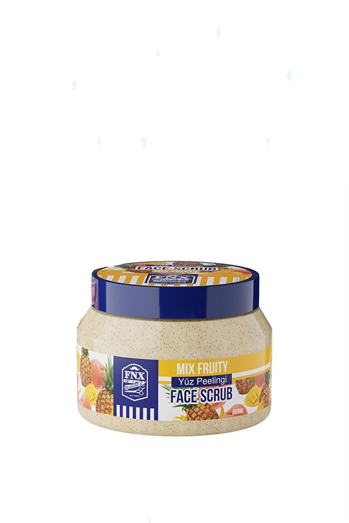 Fnx Barber Face Scrub Kayısı Çekirdeği ve Doğal Meyve Karışım Peeling Fruit Mix 500 ML