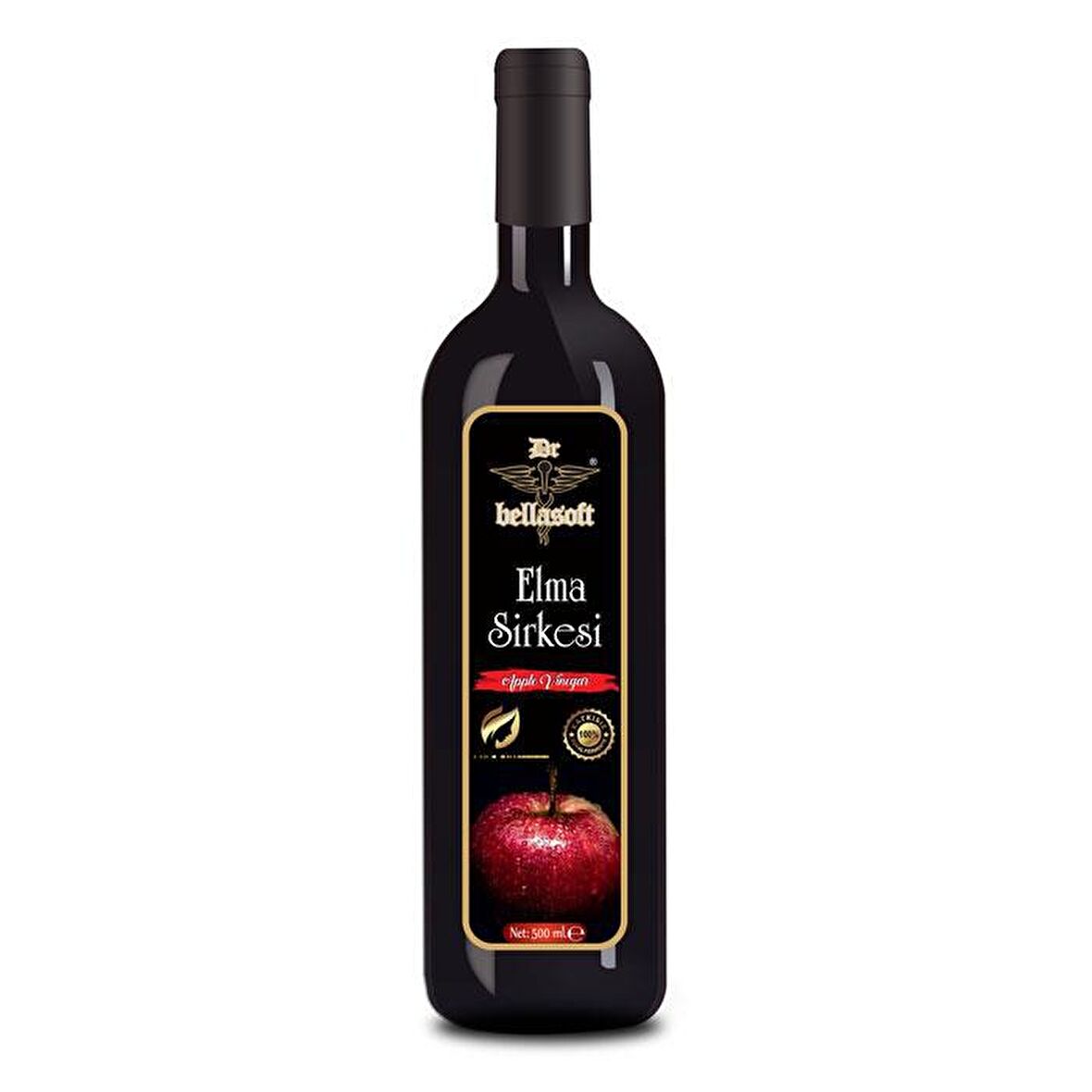 Dr Bellasoft Elma Sirkesi Katkısız Doğal Fermente 500ml.