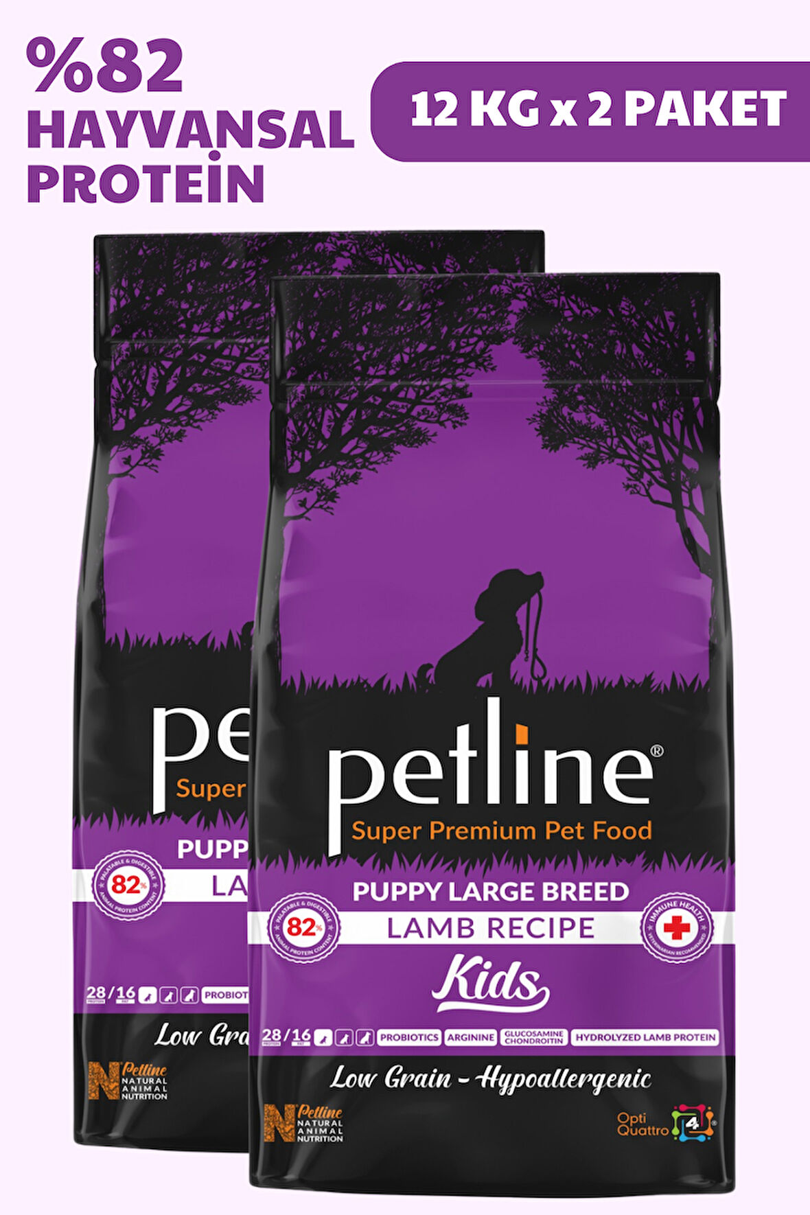 Petline Puppy Kids Kuzu Etli Yavru Kuru Köpek Maması 24Kg (2x12Kg) 