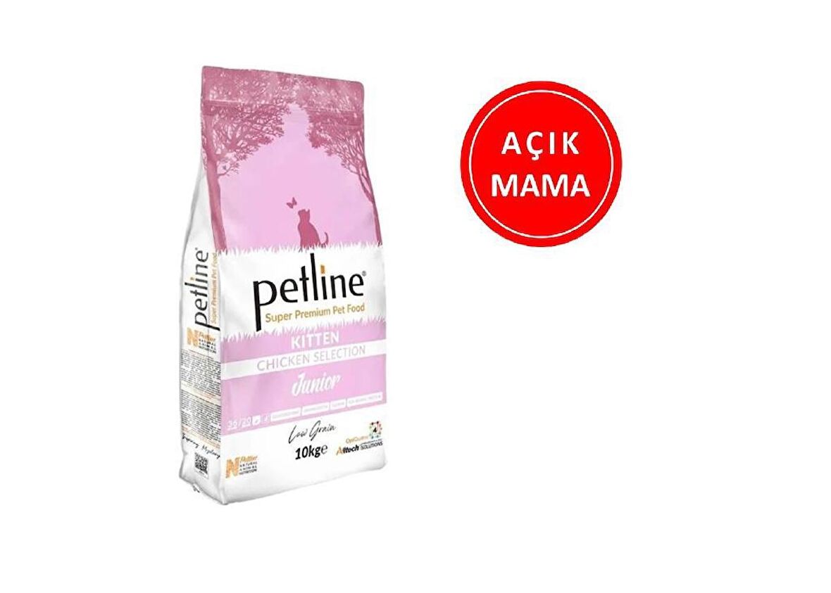 Petline Super Premium Yavru Kedi Maması Kitten Tavuklu 1 Kg (Junior) AÇIK