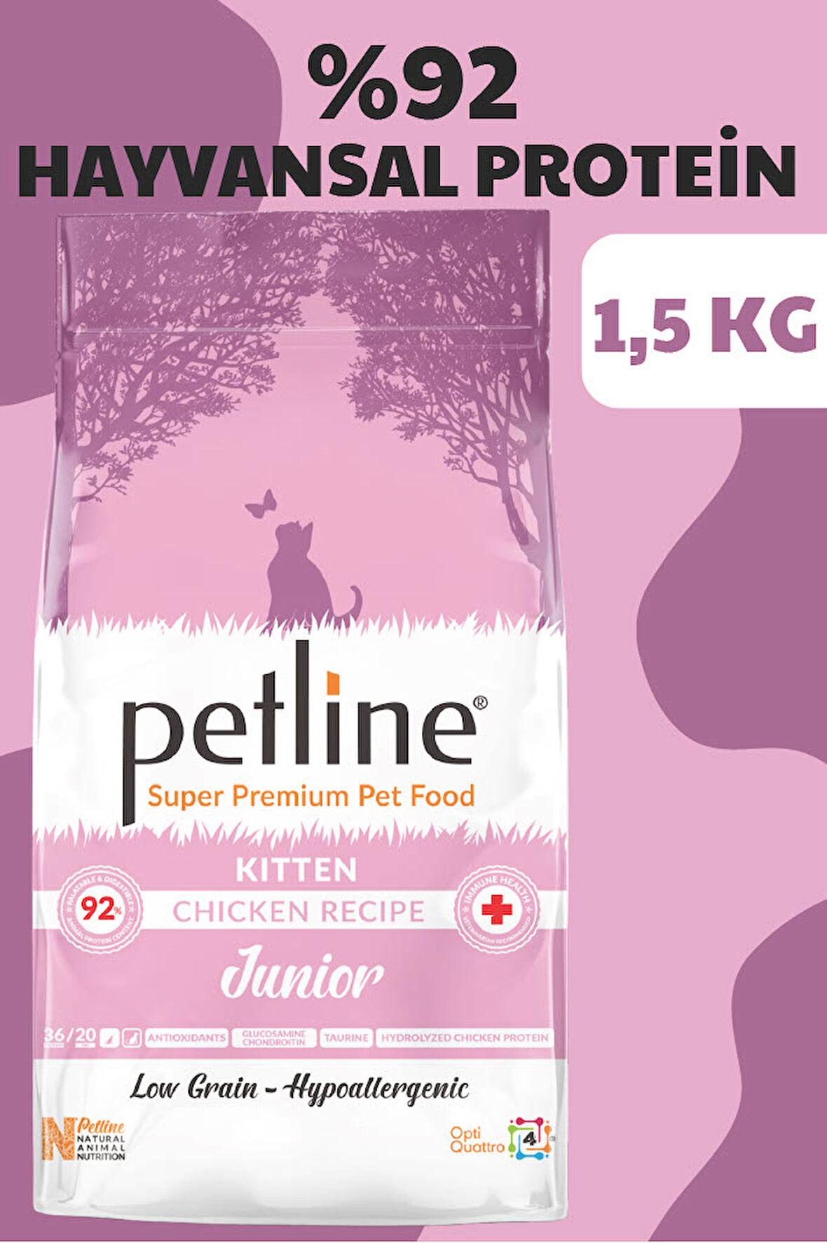 Petline Junior Kitten Tavuklu Yavru Kedi Maması 1.5Kg