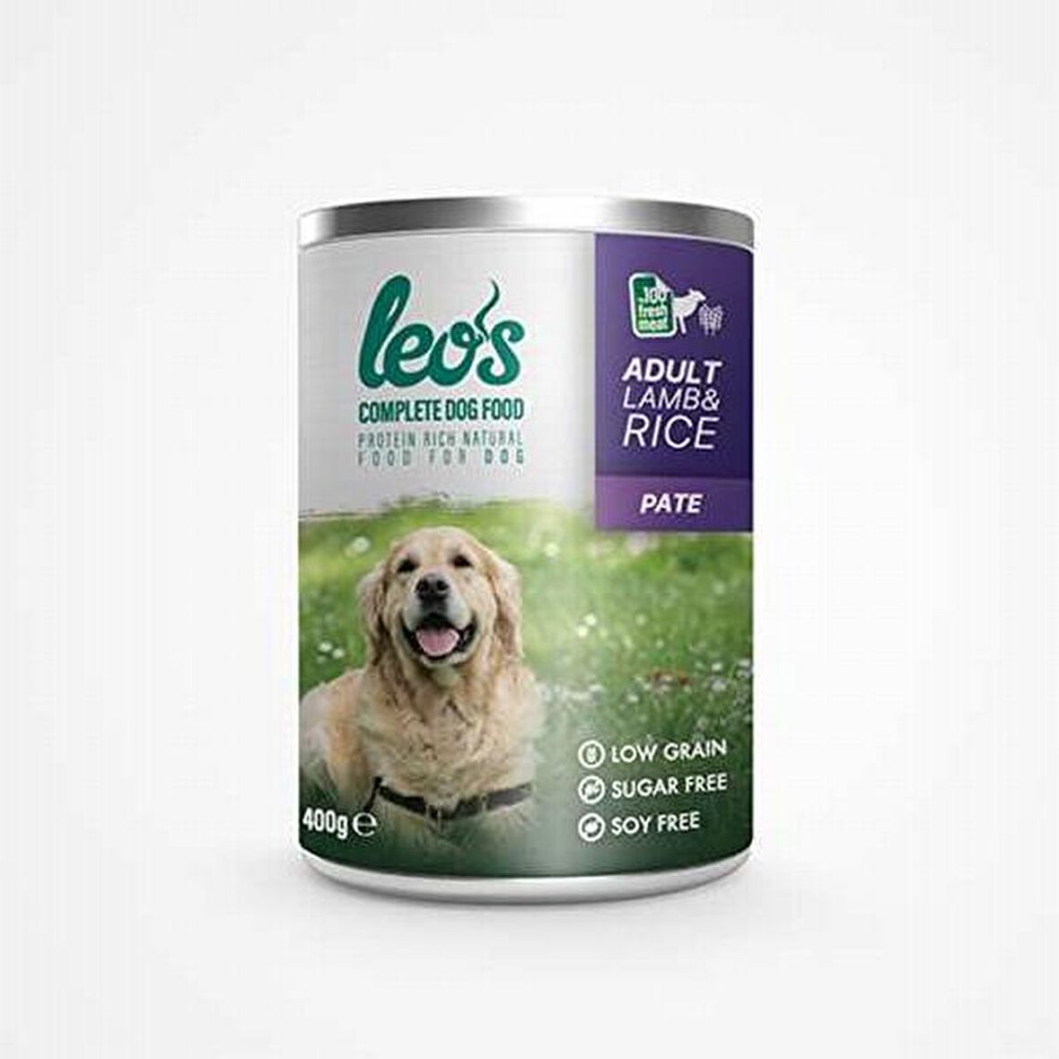 Leos Kuzu Etli ve Pirinçli Ezme Köpek Konservesi 400 Gr 