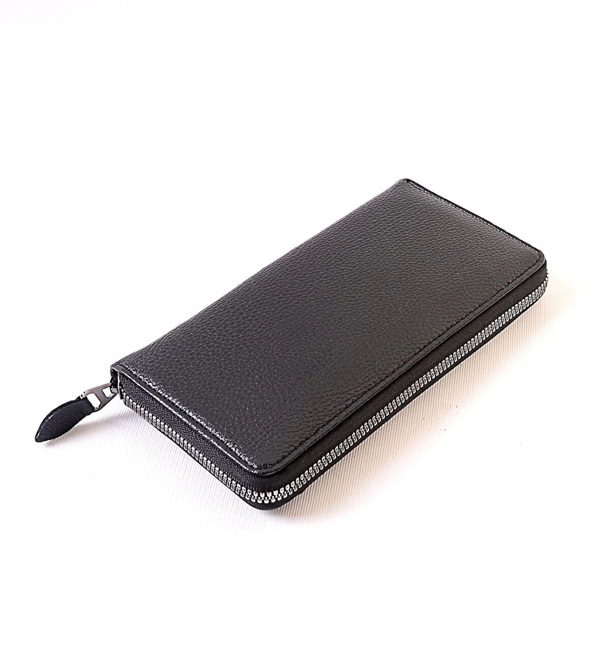 Telefon Bölmeli Fermuarlı Cüzdan Büyük Paraportföy El Çantası SİYAH