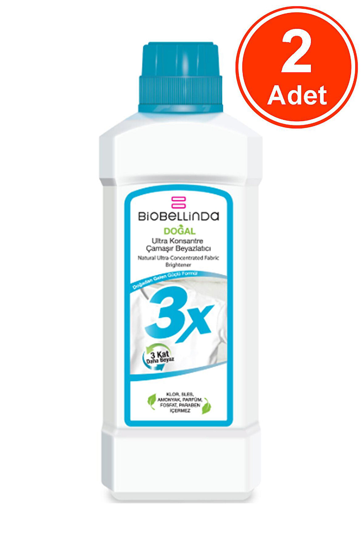 Biobellinda 3X Ultra Konsantre Çamaşır Beyazlatıcı 750 G x 2 Adet