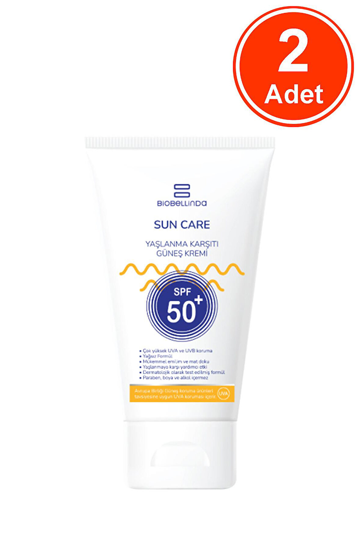 Biobellinda Yaşlanma & Leke Karşıtı Güneş Kremi +50 Spf 50 Ml x 2 Adet