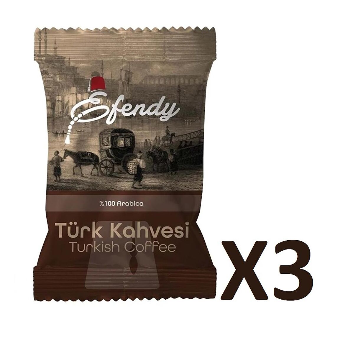 Shazel 100 gr 3'lü Sade Türk Kahvesi