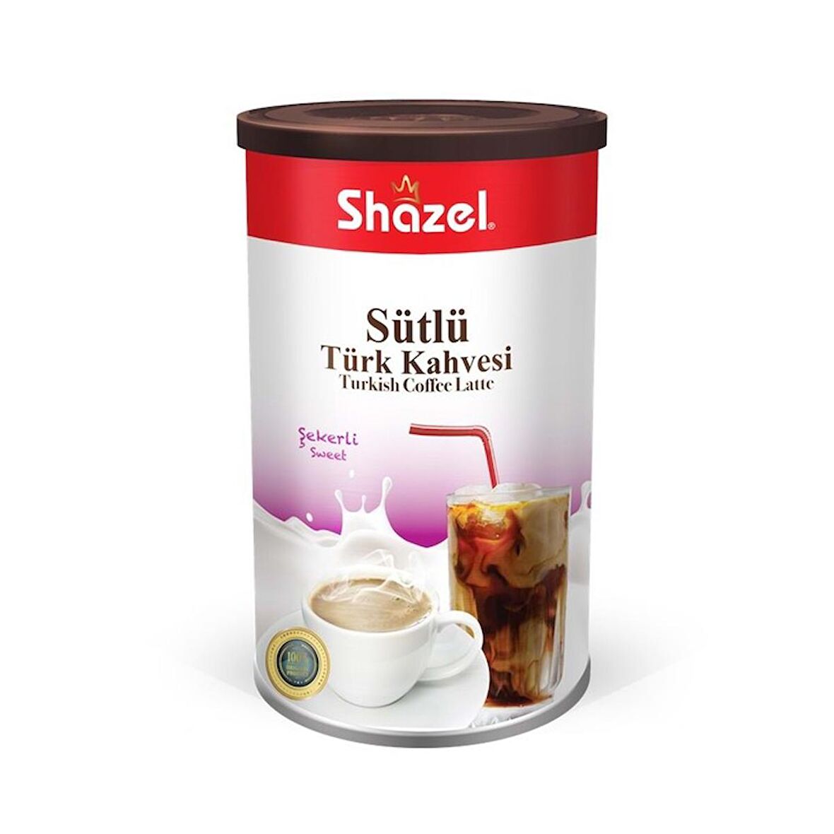 SHAZEL Hazır Sütlü Türk Kahvesi Şekerli 500G