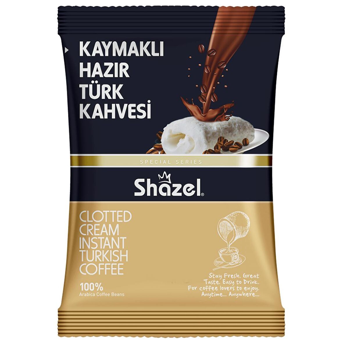 Shazel Kaymaklı Hazır Türk Kahvesi 100 GR x 3 Adet