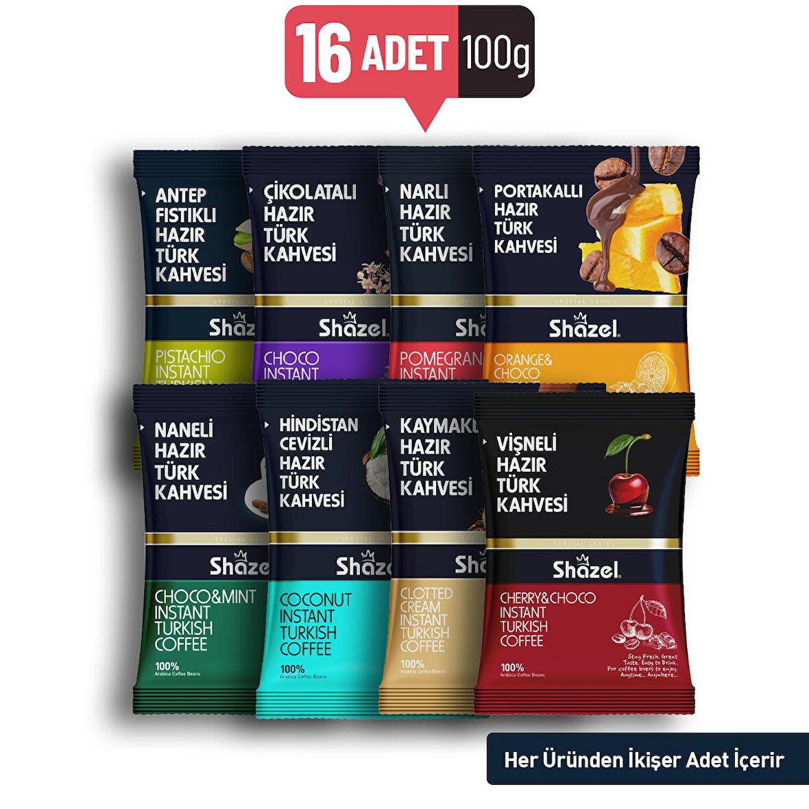 SHAZEL Special Series Her Çeşitten 100g x 16 adet