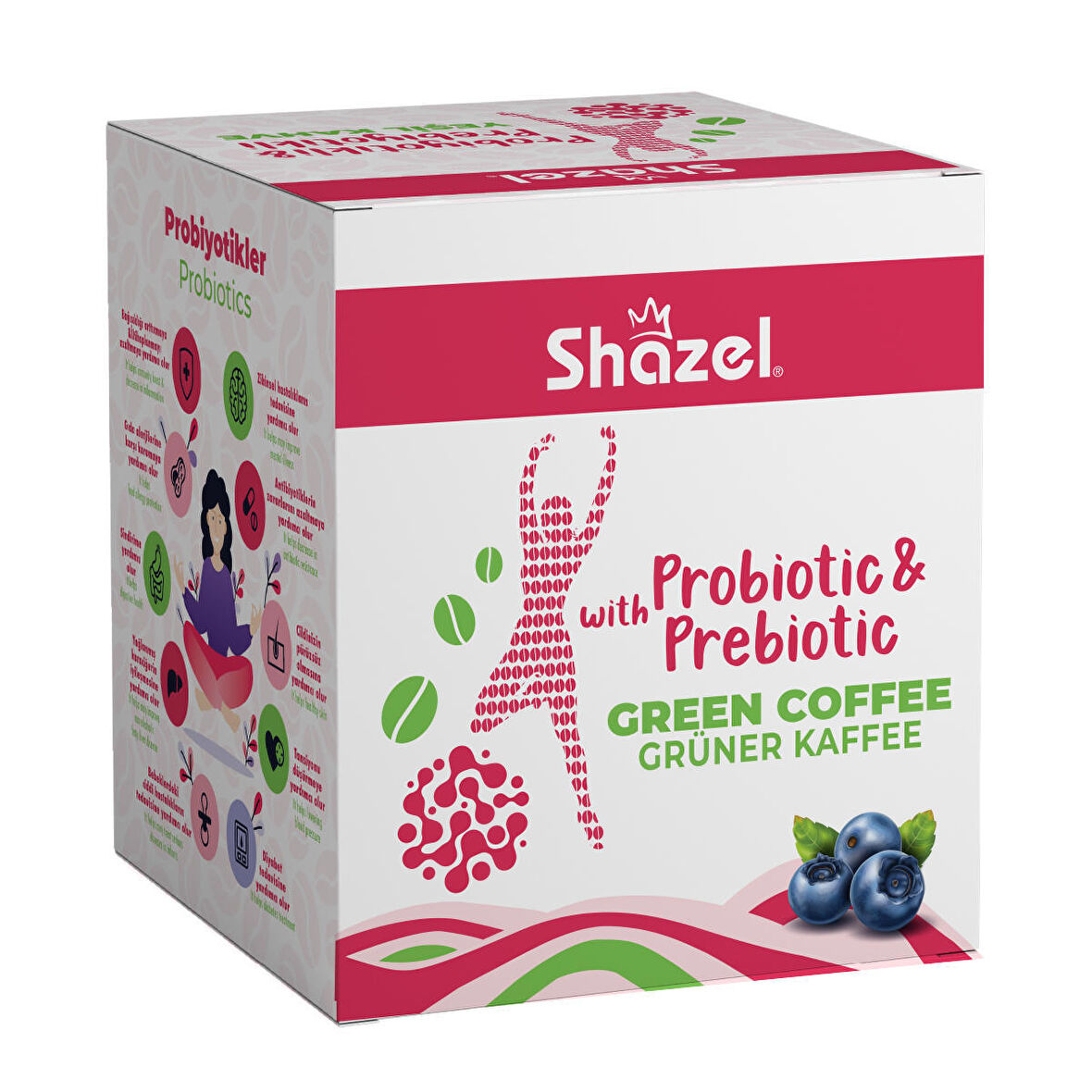 SHAZEL Probiyotik&Prebiyotik Yeşil Kahve 4G x 14 Adet