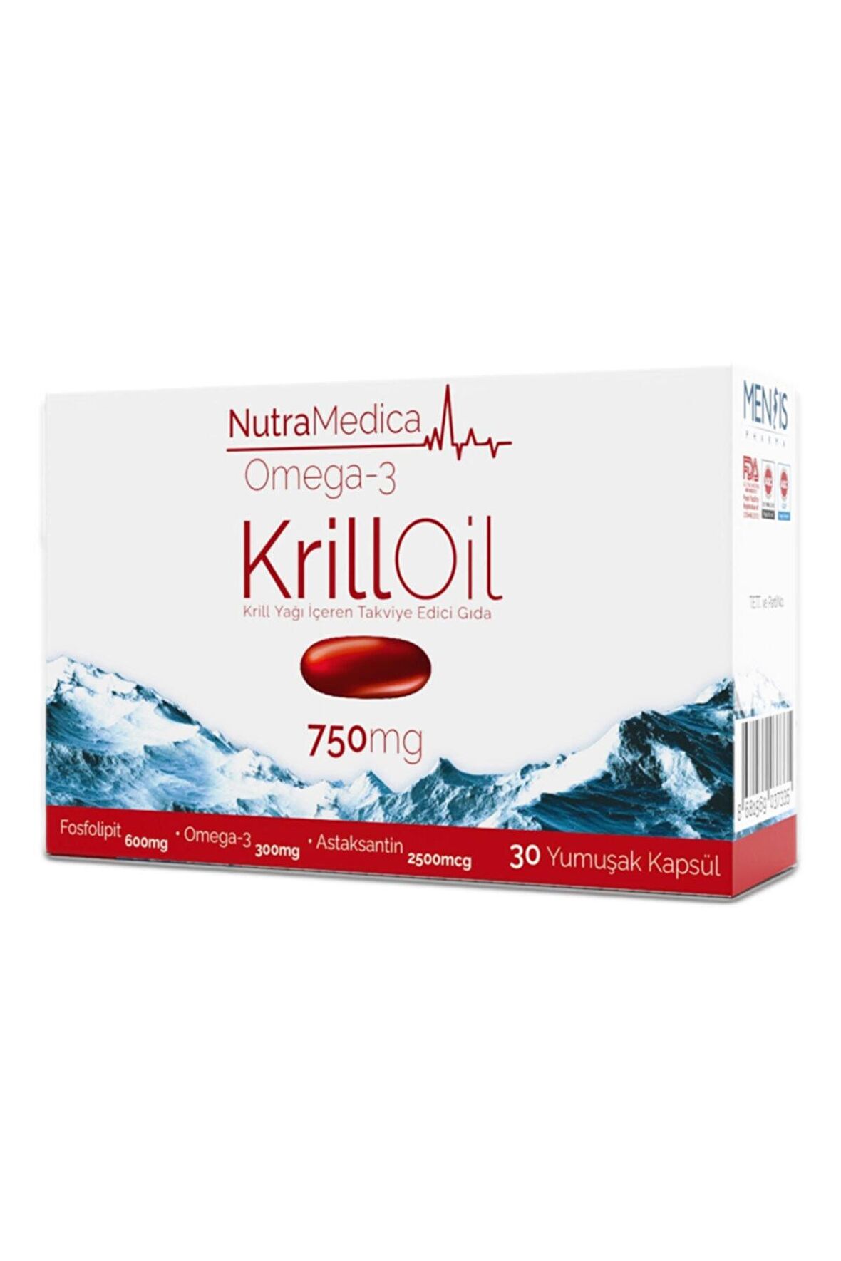 Nutramedica Krill Oil Omega 3 750 Mg 30 Kapsül