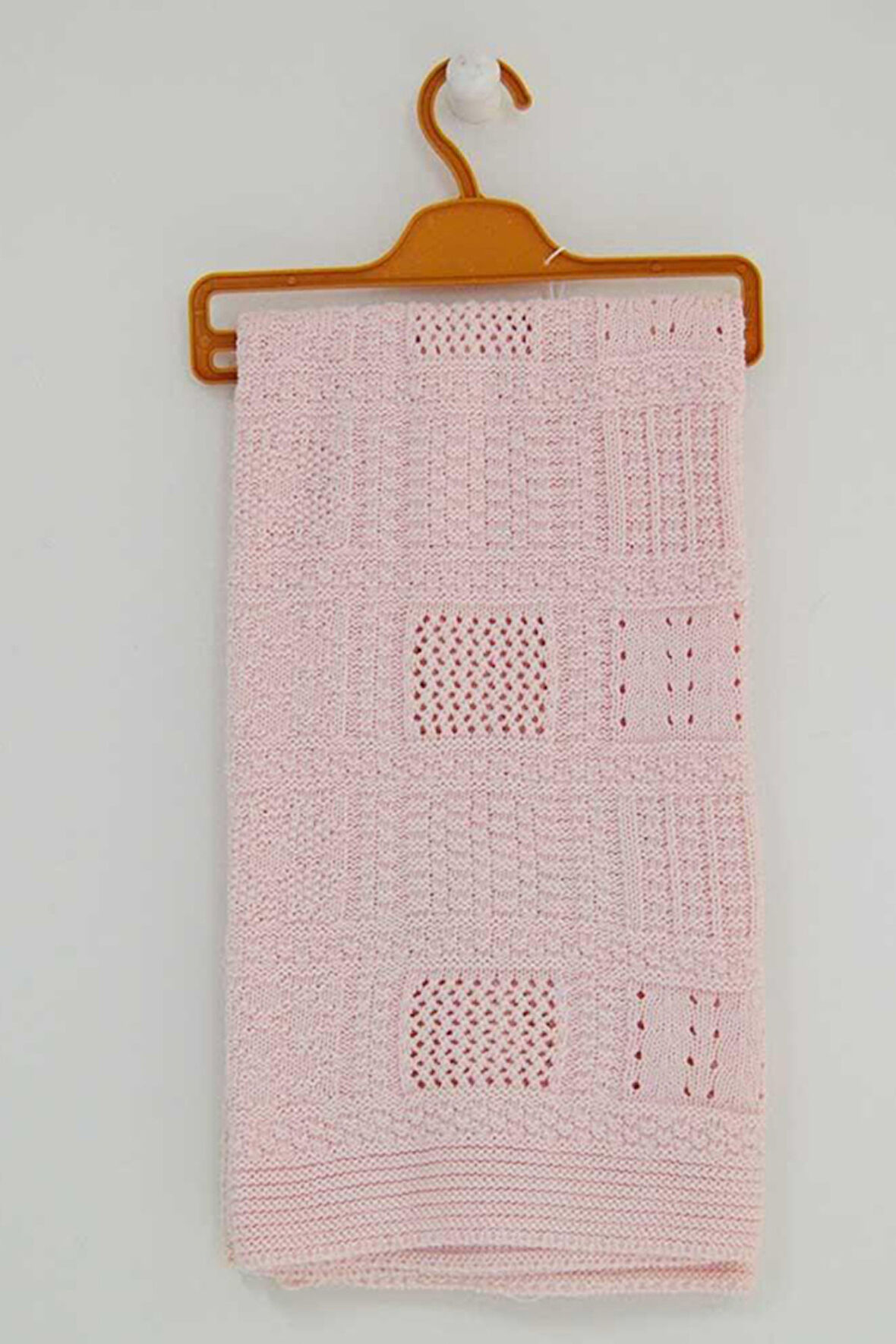 S22599 Triko Bebek Battaniye Pembe /