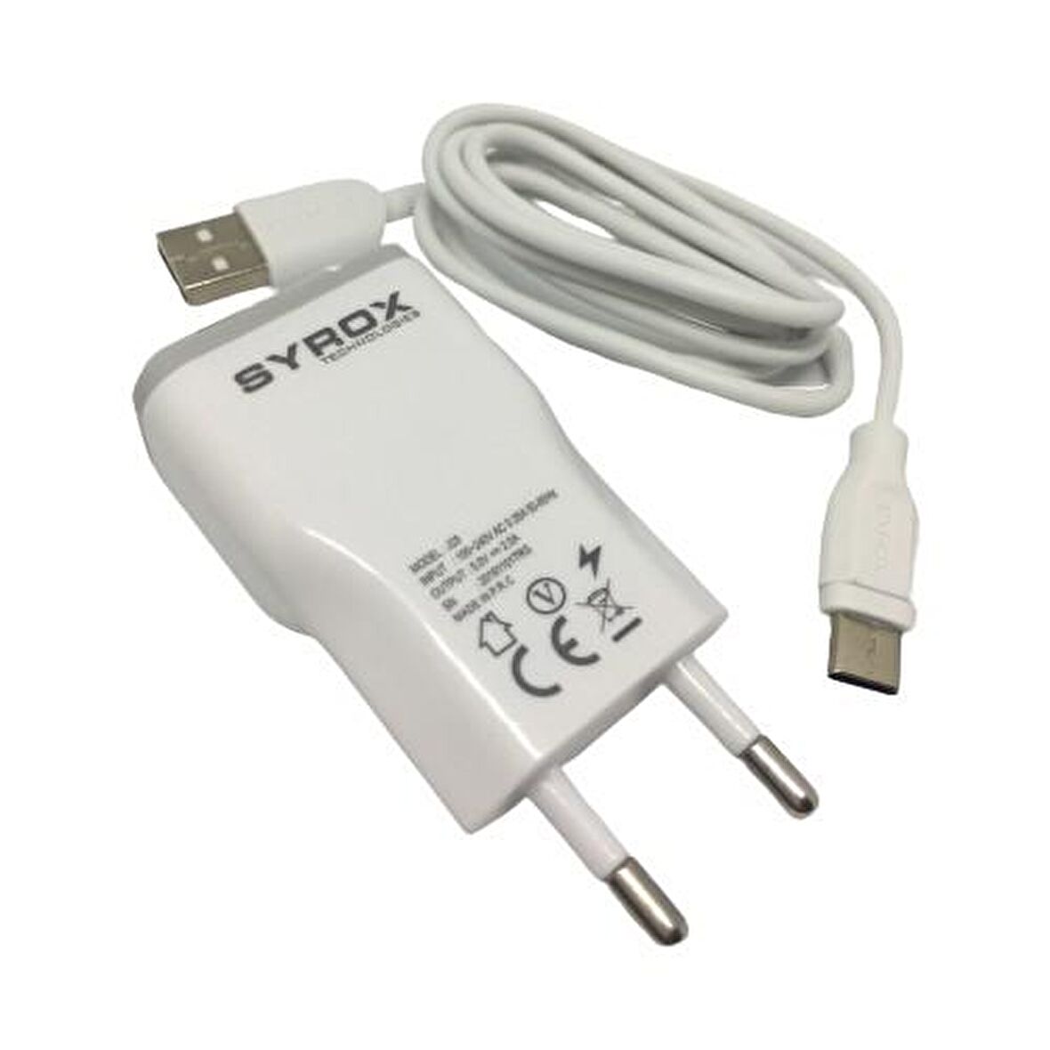 Syrox Type-C Şarj Aleti Adaptör + Kablo