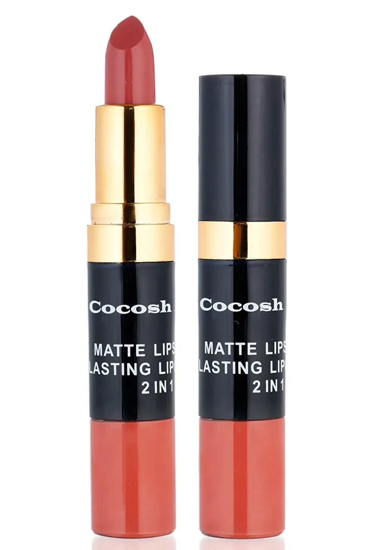 Ruj - Matte Smile Lipstick & Lipgloss 2 In 1 08 Brick 8681569700536