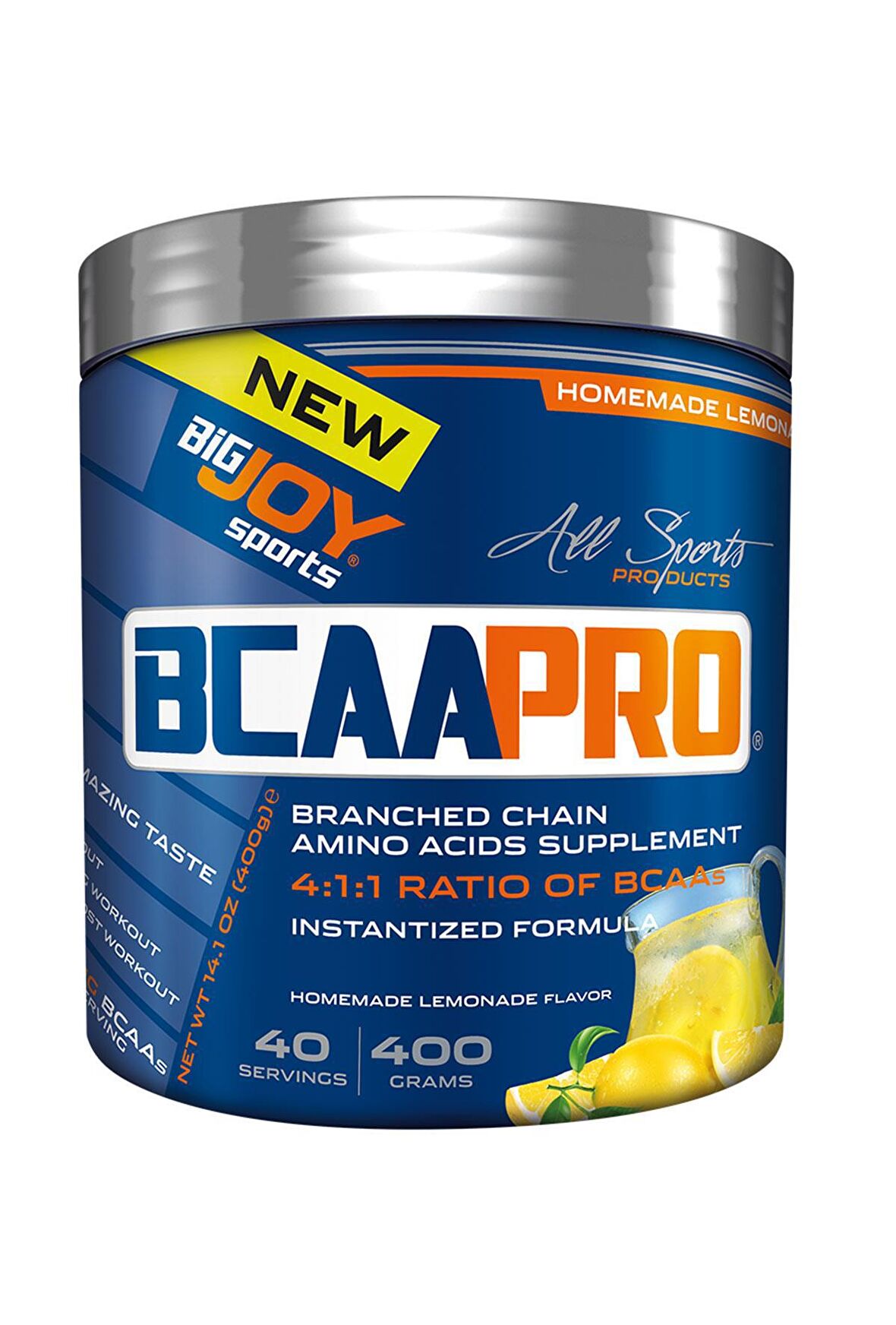 Bigjoy Sports Bcaapro 400 Gr 40 Servis Bcaa Limon Aromalı 