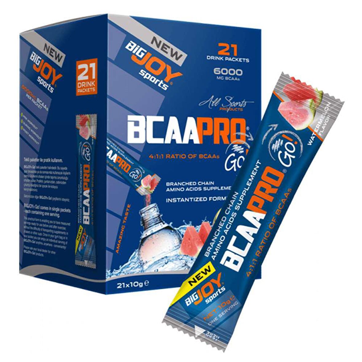 BIGJOY BCAAPro Go 10 Gr Karpuz Aromalı 