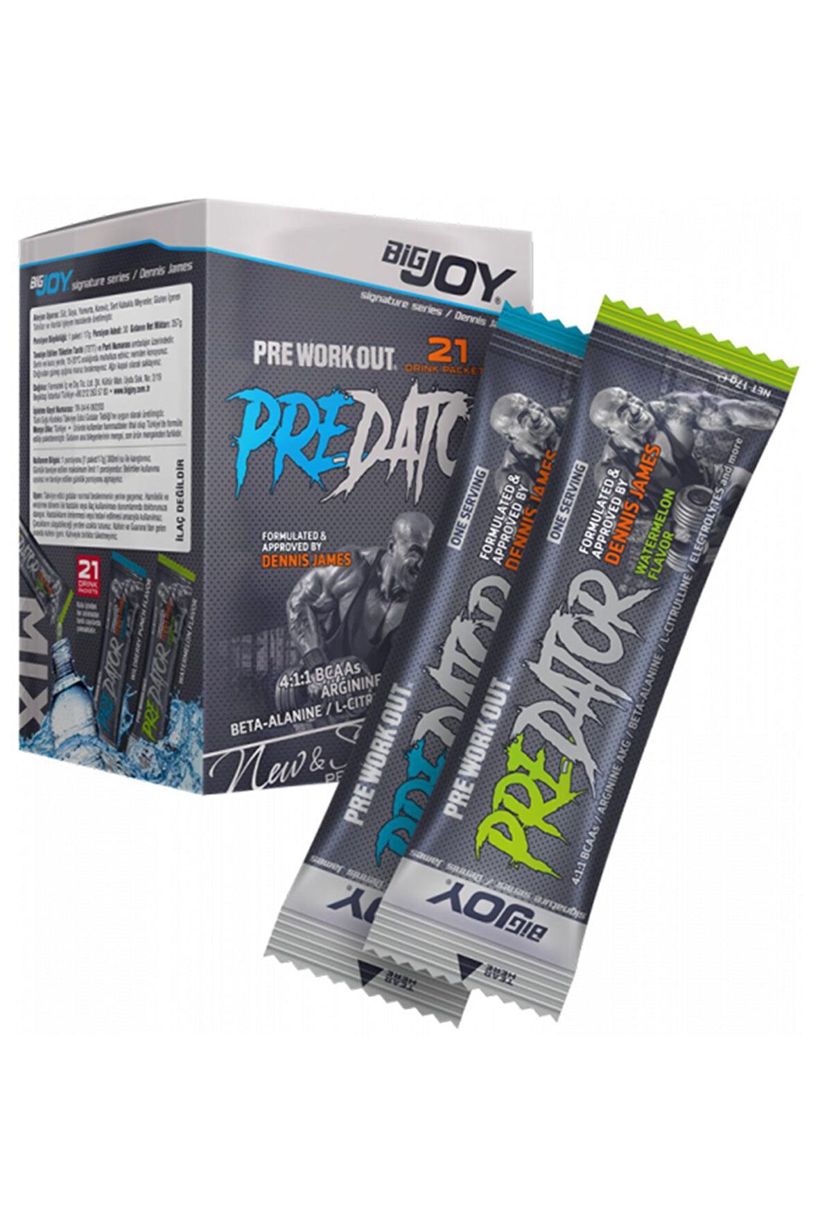 Bigjoy Sports Predator Go Preworkout Mix Aroma 21 Tekli Saşe