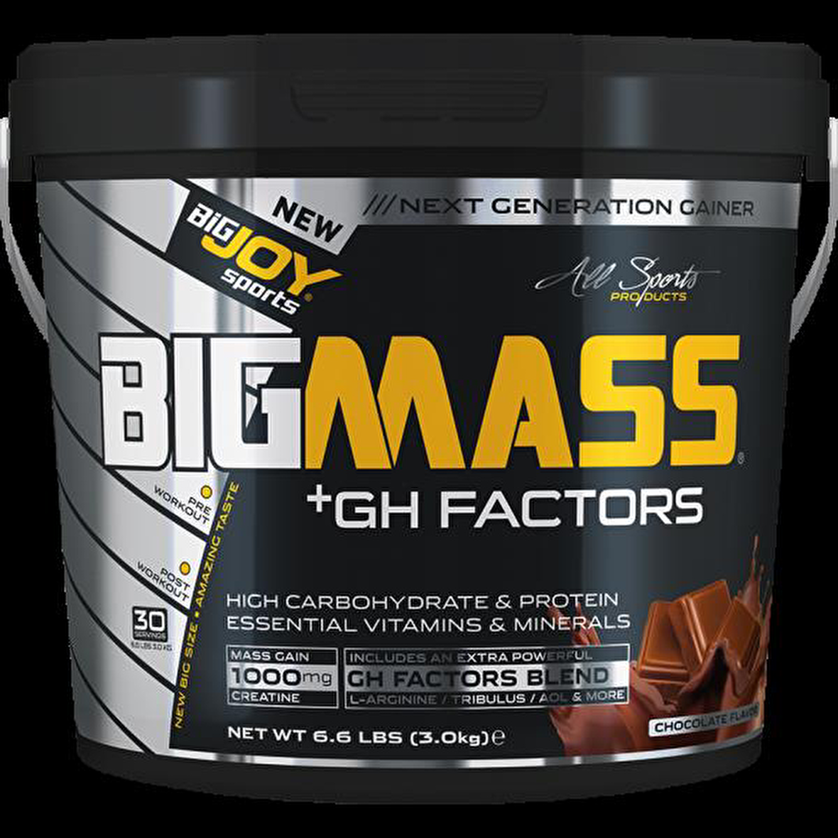 Big Joy Big Mass +GH Factors 3000 Gr çikolata