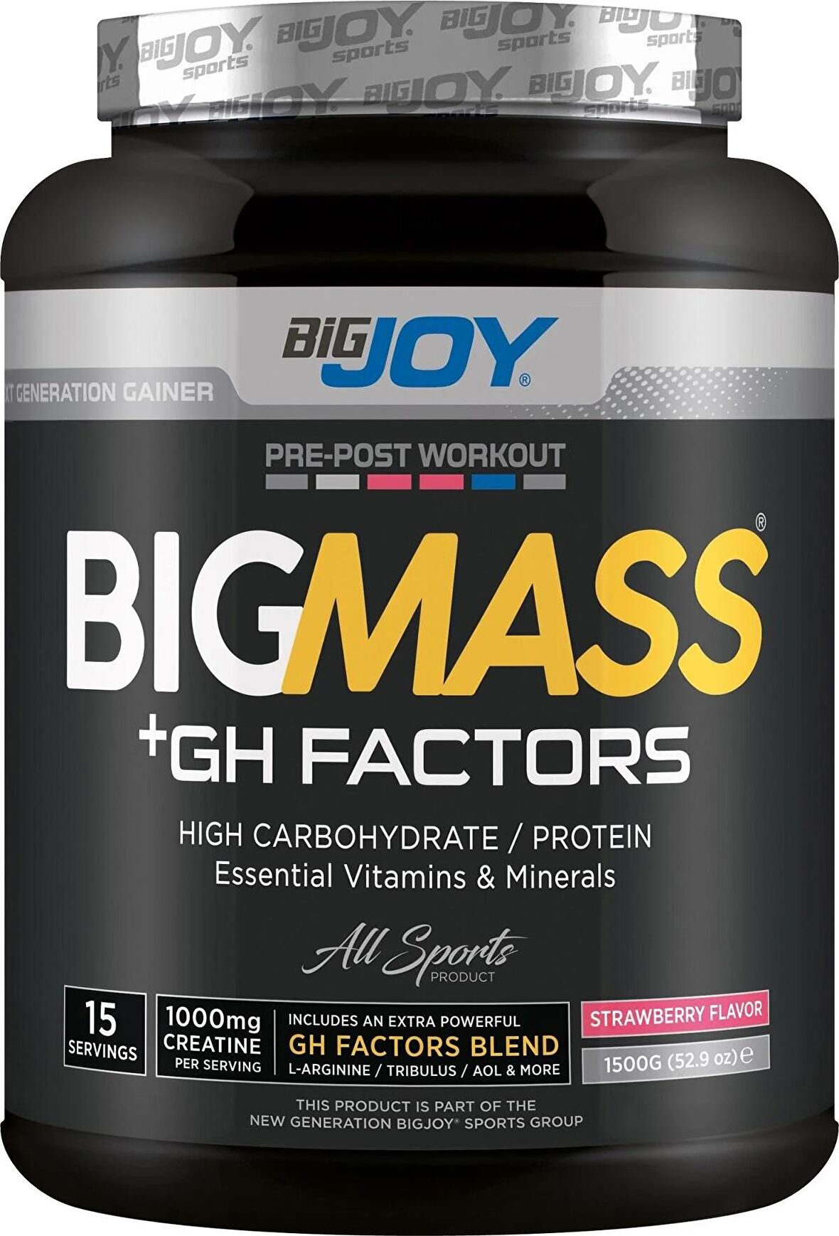 BIGJOY SPORTS BIGMASS GH FACTORS ÇİLEK 1.5kg