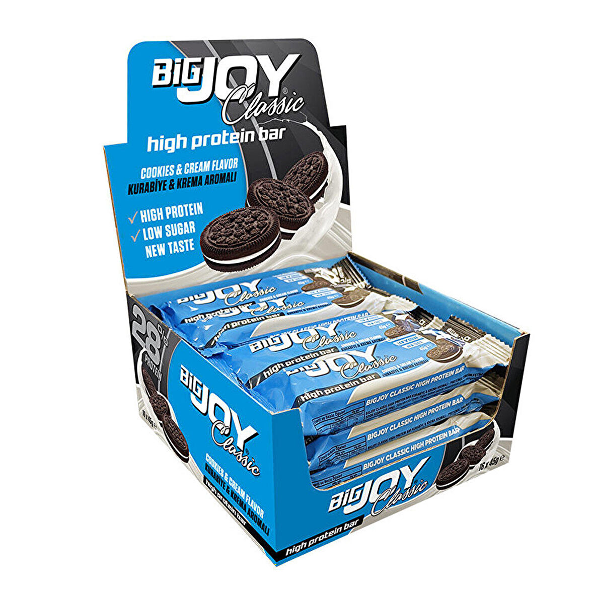 Big Joy Classic High Protein Bar 45 Gr 16 Adet - KURABİYE