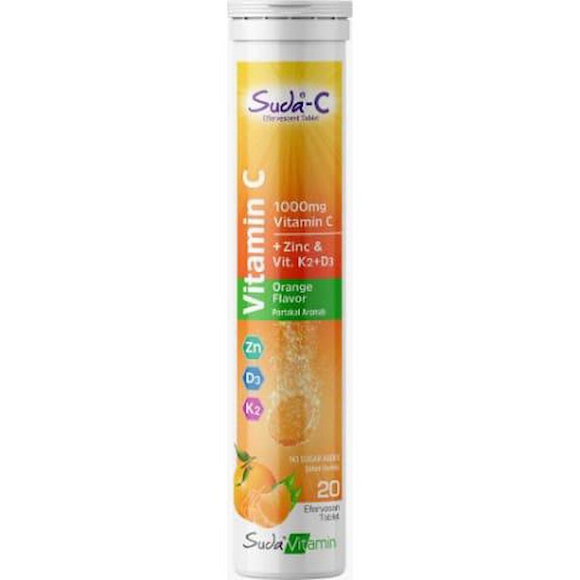 Suda Vitamin Vitamin C Orange 20 Efervesan Tablet