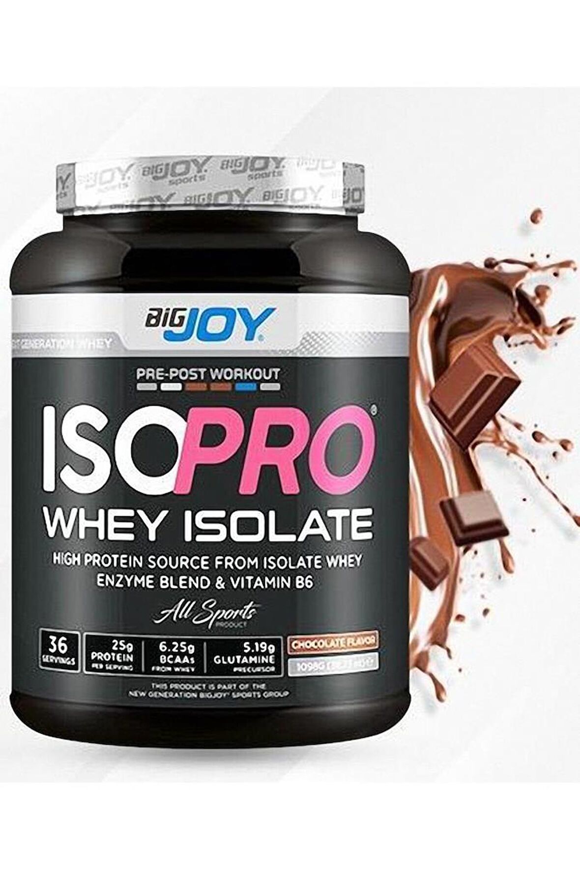 BigJoy ISOPRO Isolate Protein 1098 gr ÇİKOLATA AROMALI