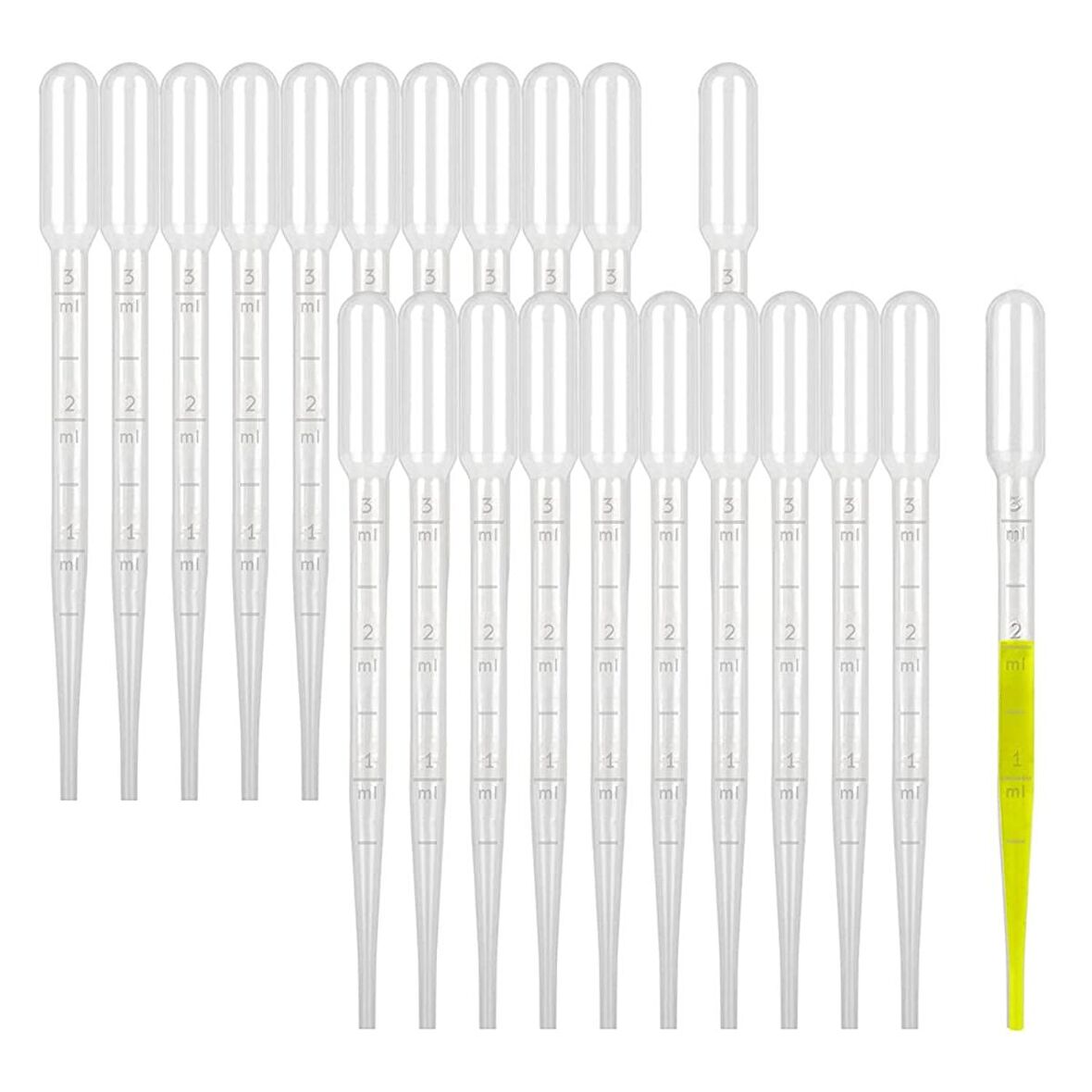 Plastik Dereceli Pastör Pipeti 3 ml  500 Adet/paket