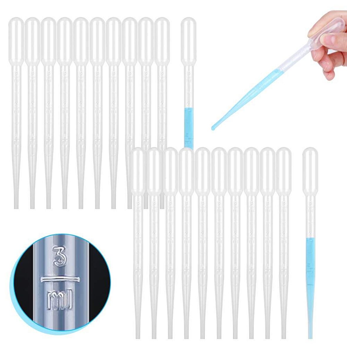 Pastör Pipeti 3ml - 50 Adet/Paket