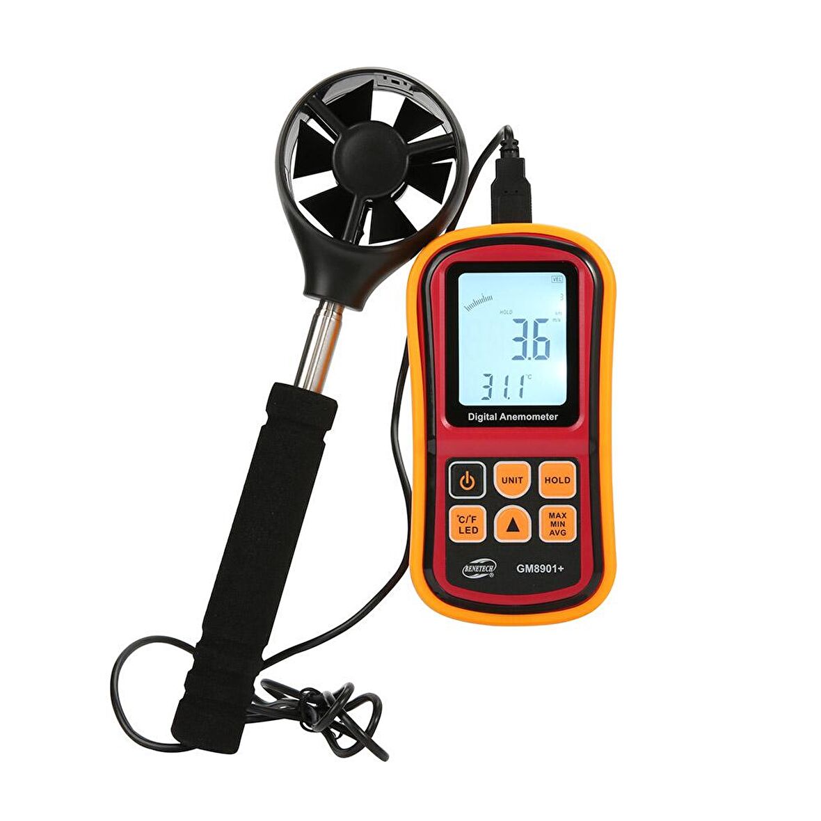 Benetech GM8901+ Dijital Anemometre Hava Debi Ölçer